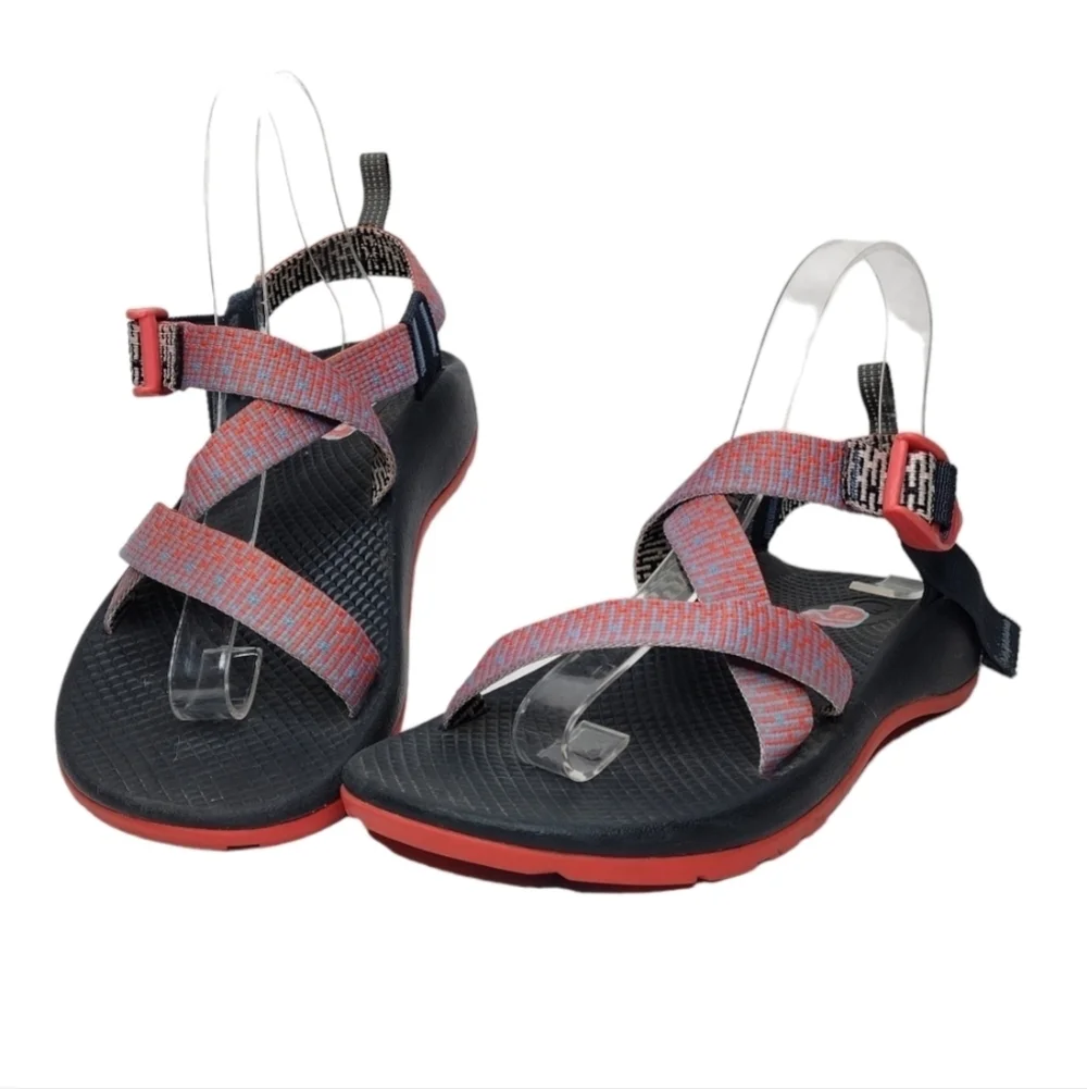 Chaco Z1 Ecotread Kids Outdoors Penny Coral Rose Strap Sandals Size 5